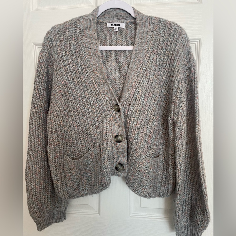 BB Dakota Speckled Knit Cardigan